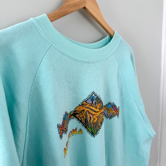 Gopher Sport Blue/Teal‎ "Arizona" Graphic Crewneck Sweatshirt (3X) - Picture 2 of 11